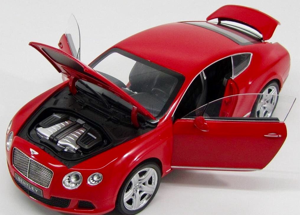 Minichamps 1:18 Scale Bentley Continental GT Diecast Model Car - Red | Collectible & Display-Ready for Car Enthusiasts & Home Decor