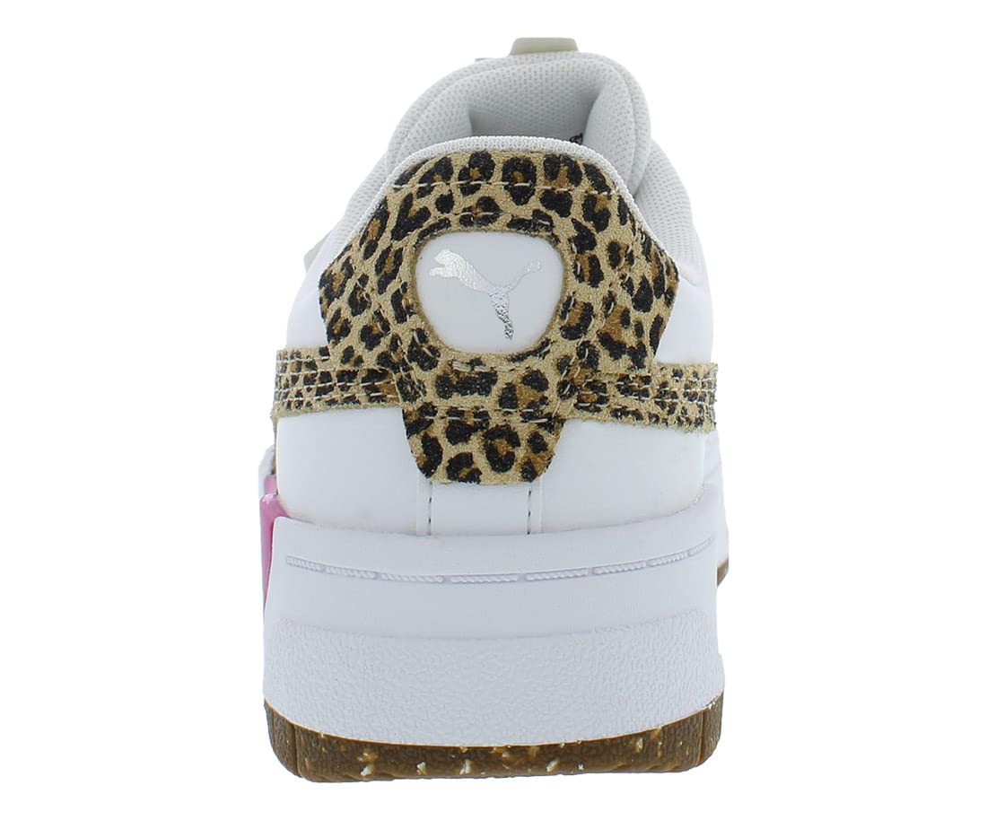 PUMA Women's Cali Dream Natural Lux Lace-Up Sneakers - White Casual Shoes for Walking, Running & Everyday Wear | Comfortable Athletic Fashion Footwear