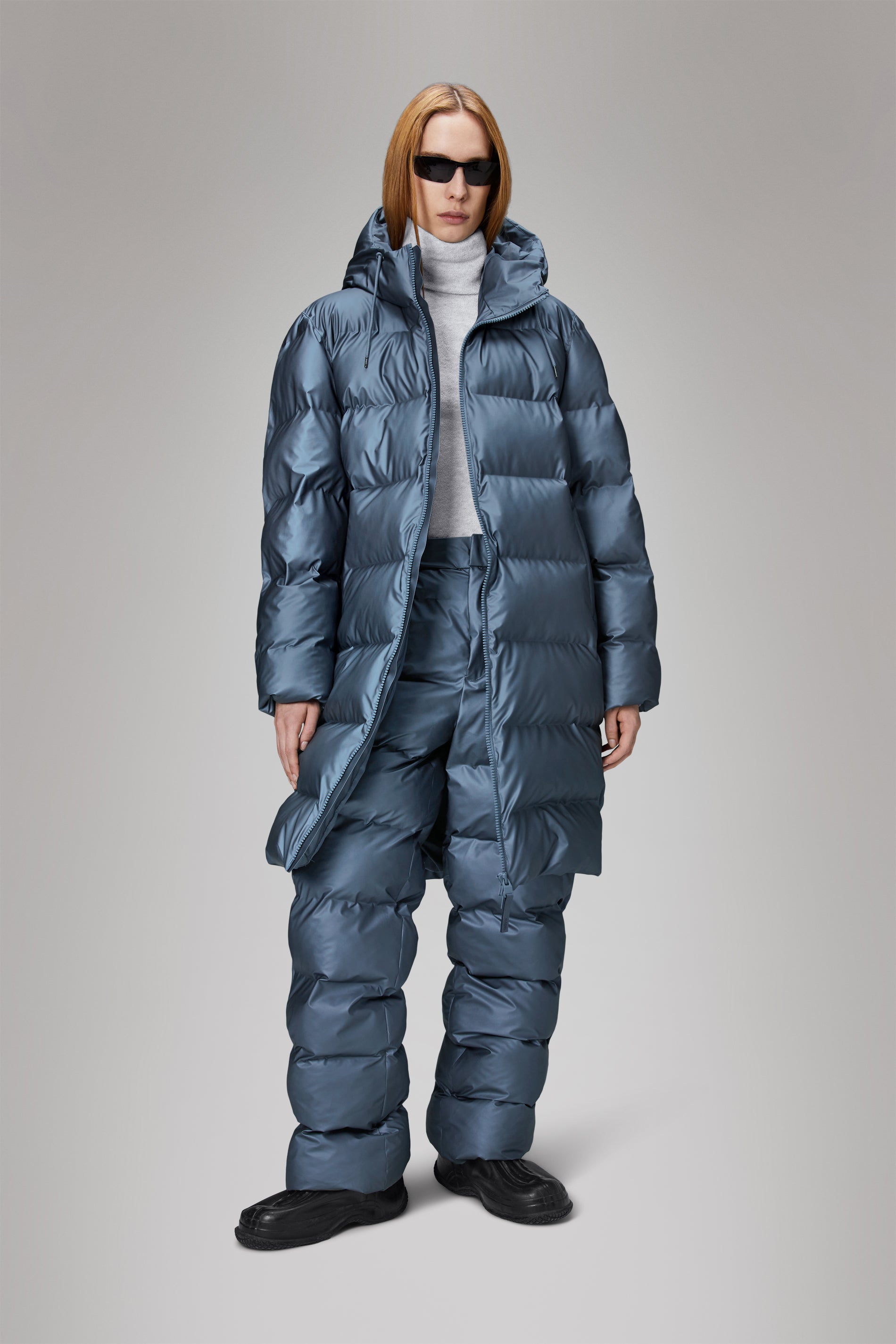 Alta Longer Puffer Jacket for Women - Lightweight Warm Winter Coat with Hood, Waterproof Windproof Down Alternative Jacket for Outdoor Activities, Hiking, and Cold Weather
