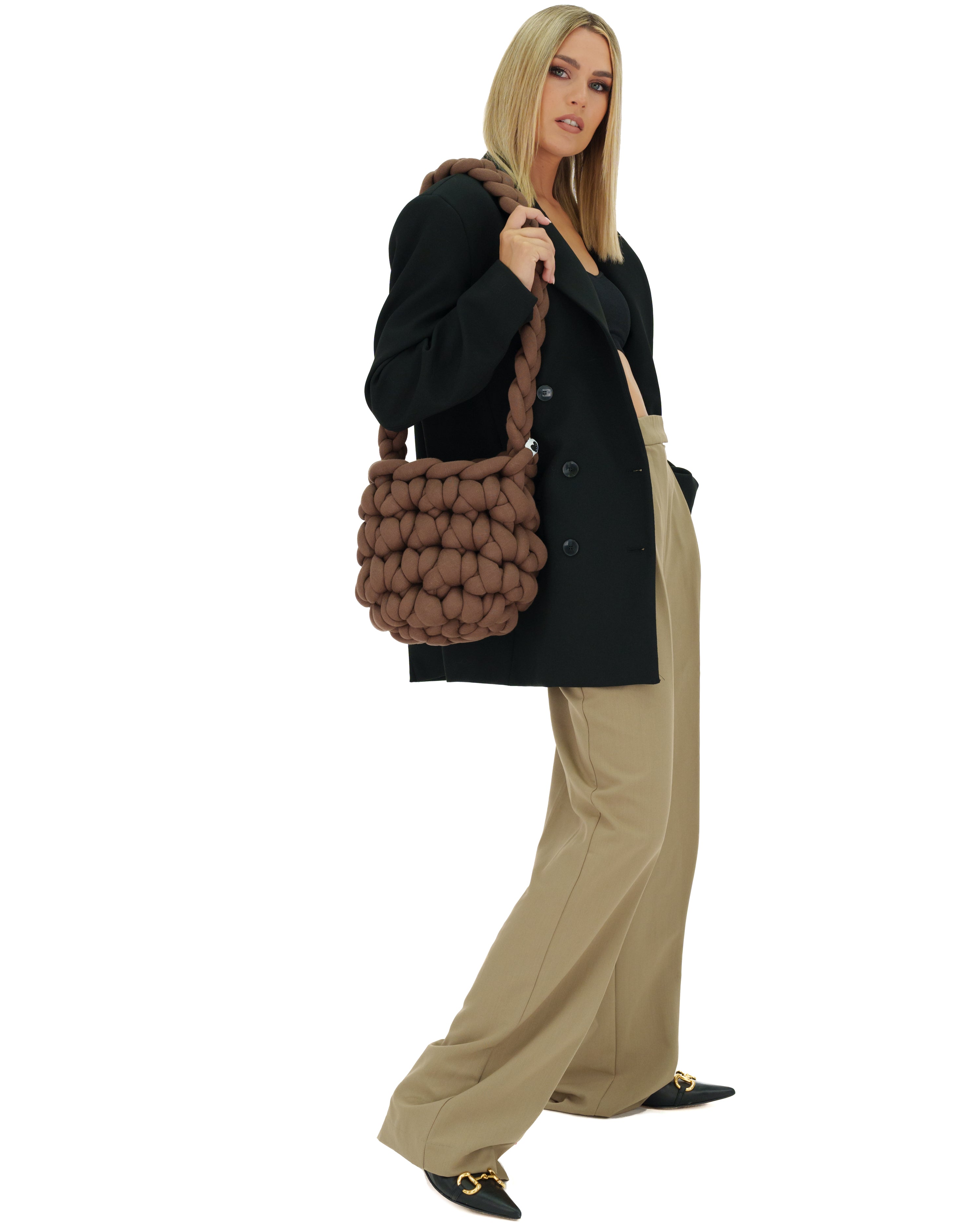 Stylish Big Knot Shoulder Bag for Women - Fashionable Crossbody Purse with Adjustable Strap, Perfect for Work, Travel & Daily Use