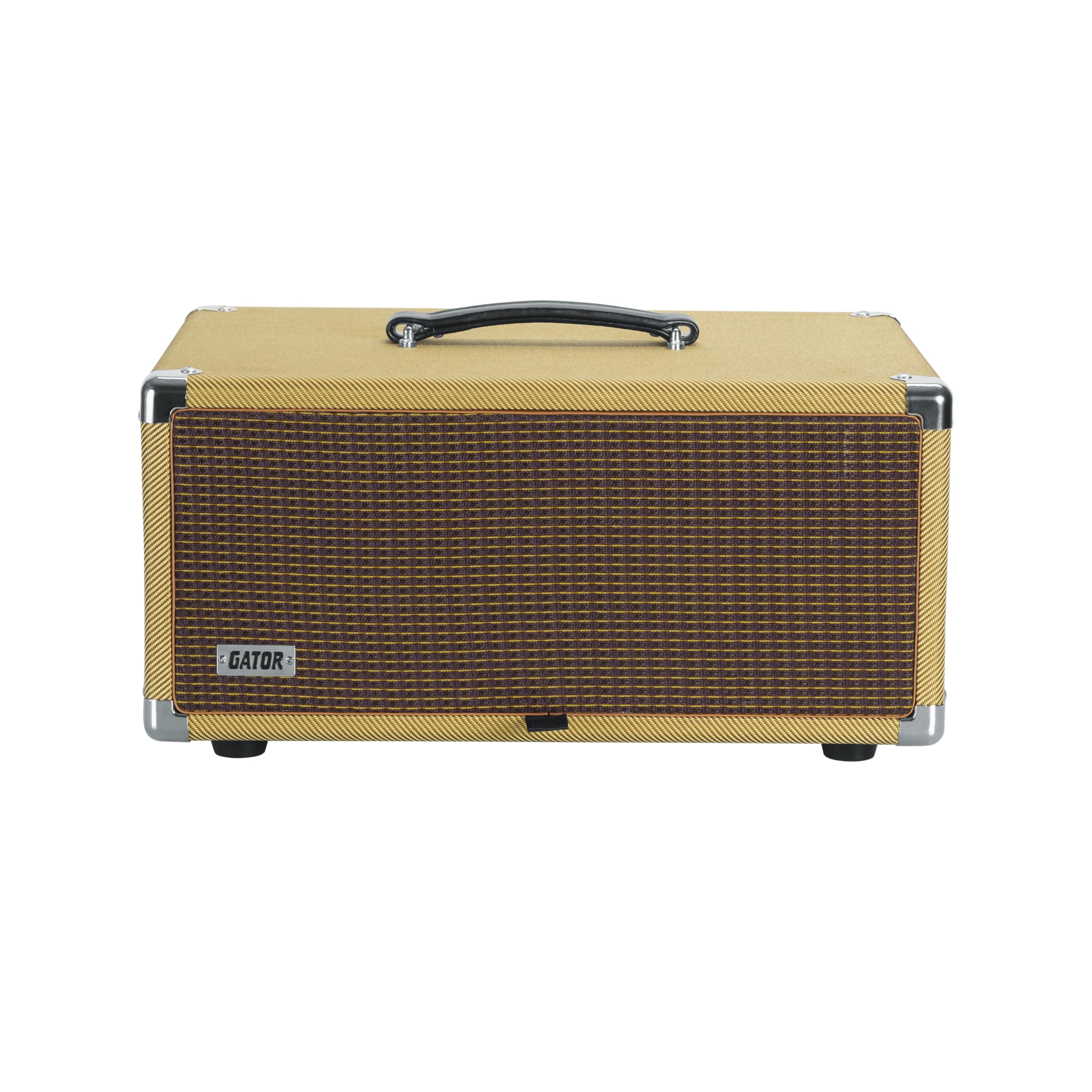 Vintage Gator Cases Retro Series 4U Tweed Amp Rack Case (GR-RETRORACK-4TW) - Perfect for Guitarists & Musicians, Studio & Stage Use