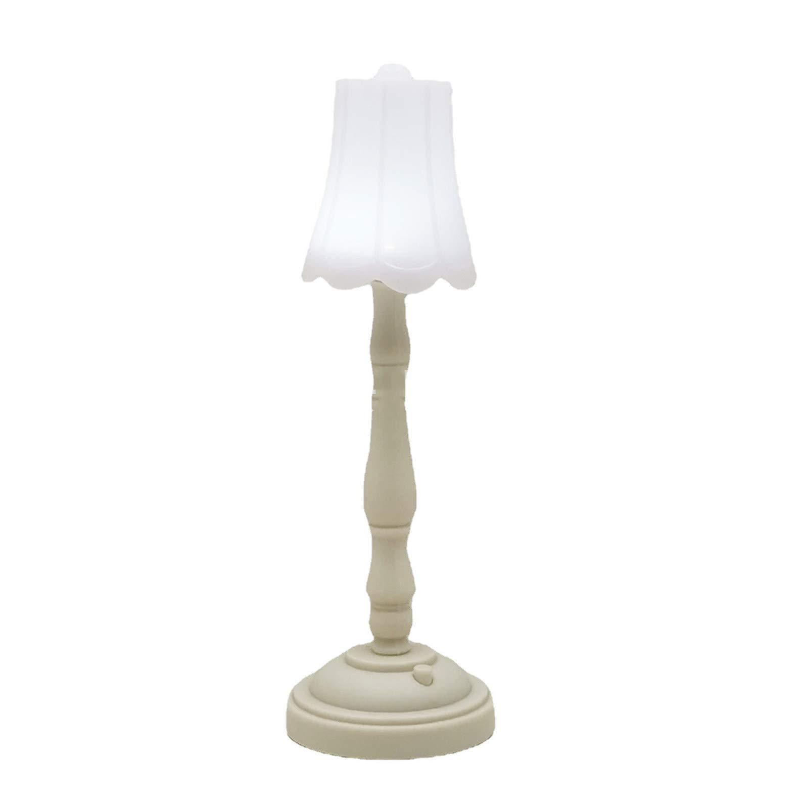 BENBOR DIY Dollhouse Miniatures - Mini Plastic Floor Lamp for Dollhouse Bathroom & Living Room Decor - Perfect Gift for Kids - Ideal for Dollhouse Lighting, Room Decor, and Creative Play