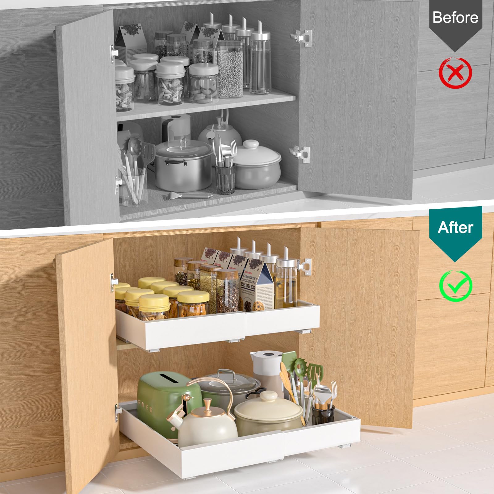 Expandable Pull-Out Cabinet Organizer 12