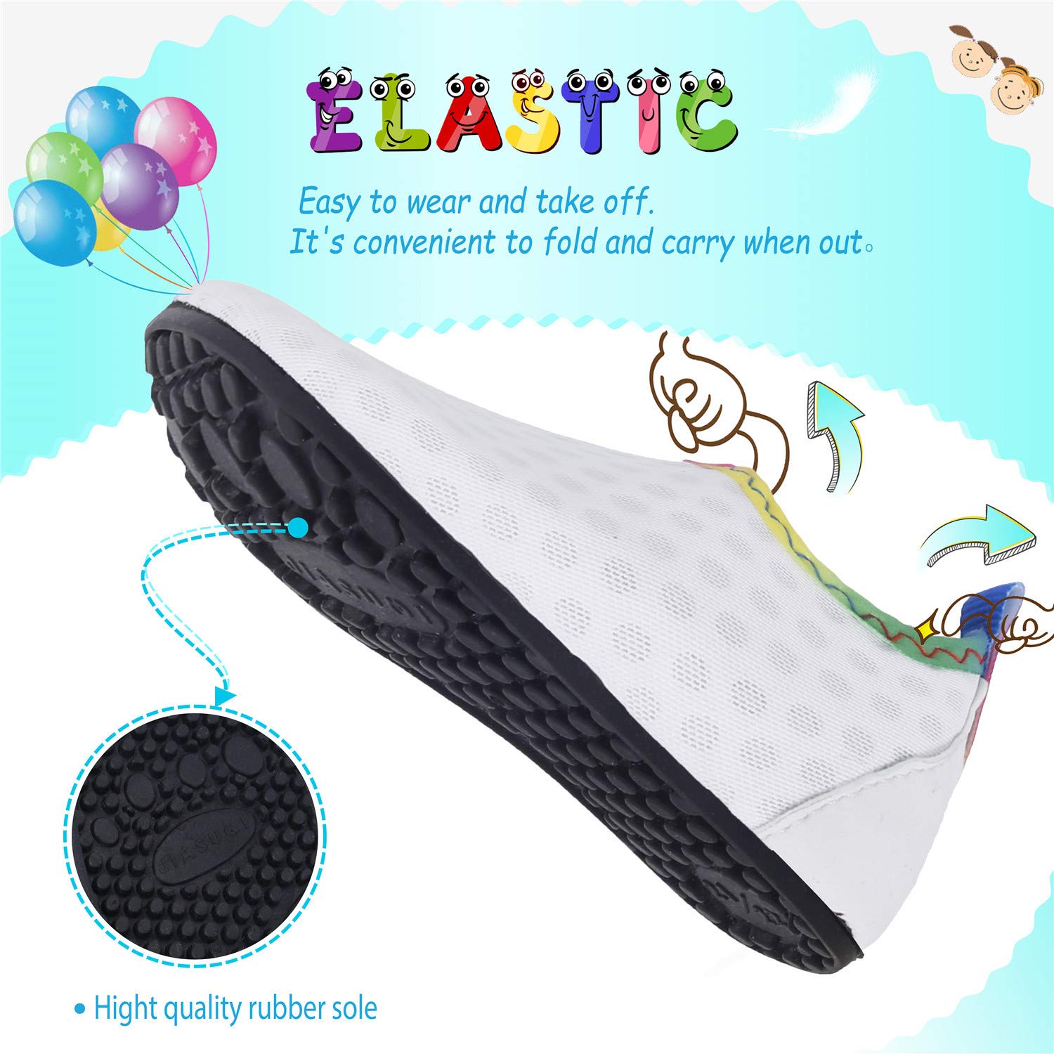 Storeofbaby Baby Boys Girls Quick-Dry Water Shoes | Infant Barefoot Aqua Socks for Swimming, Beach, Pool, and Outdoor Water Activities