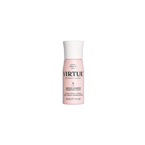 VIRTUE Smooth Shampoo for Frizz Control & Shine - Sulfate Free Hair Care for Dry, Damaged Hair - Perfect for Daily Use & Salon Quality Results at Home