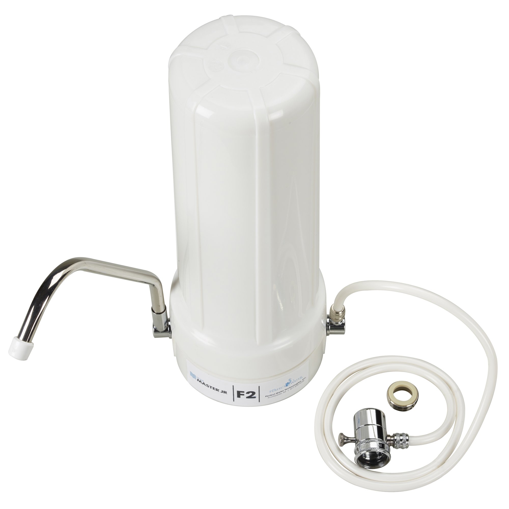 Home Master TMJRF2 Jr F2 Countertop Water Filter System – 500 Gallon Capacity | Removes 93% of Fluoride, Chlorine, Chemicals & Pesticides | Multi-Stage Filtration for Clean Drinking Water | Perfect for Home, Office, RV & Emergency Preparedness