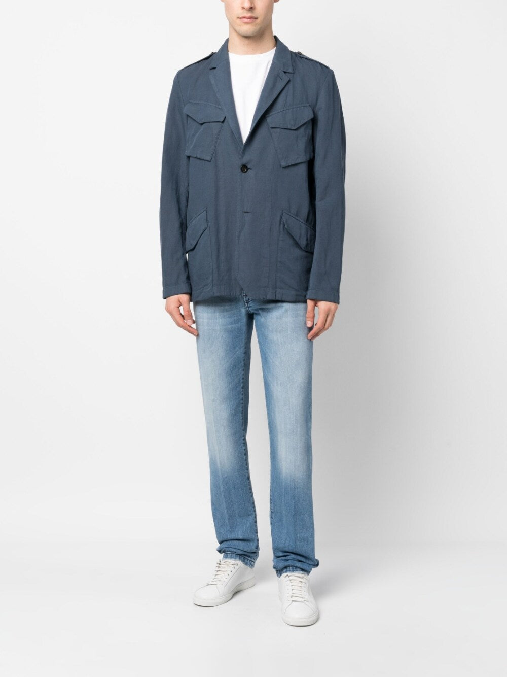 Boglioli Men's Blue Jacket | Lightweight Casual Blazer for Business & Travel | Perfect for Office, Weddings & Outdoor Events