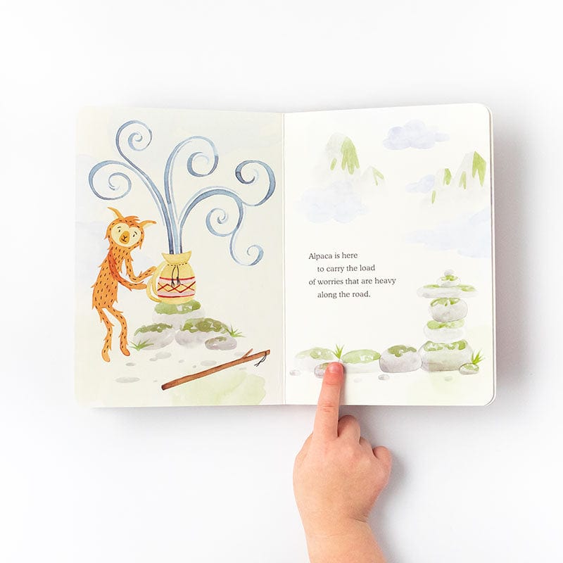 Alpaca Holds Your Worries Board Book - Cute Animal Story for Kids | Bedtime Reading, Preschool Learning & Emotional Development