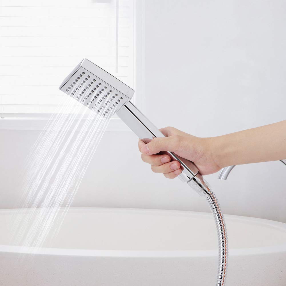 Premium G1/2 Inch Shower Head Hose Kit with Long Plated Sprayer - Universal Bathroom Faucet Replacement for Home & RV Use - Perfect for Relaxing Showers, Bathing Pets, and Cleaning Tasks
