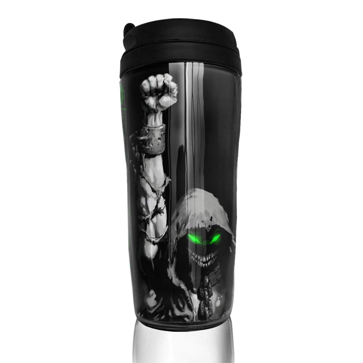 Morgan Myers Disturbed Coffee Mug - 12oz Double Wall Insulated Travel Cup with Leak Proof Lid | BPA-Free Plastic for Hot/Cold Beverages | Perfect for Commuting, Office & Outdoor Adventures