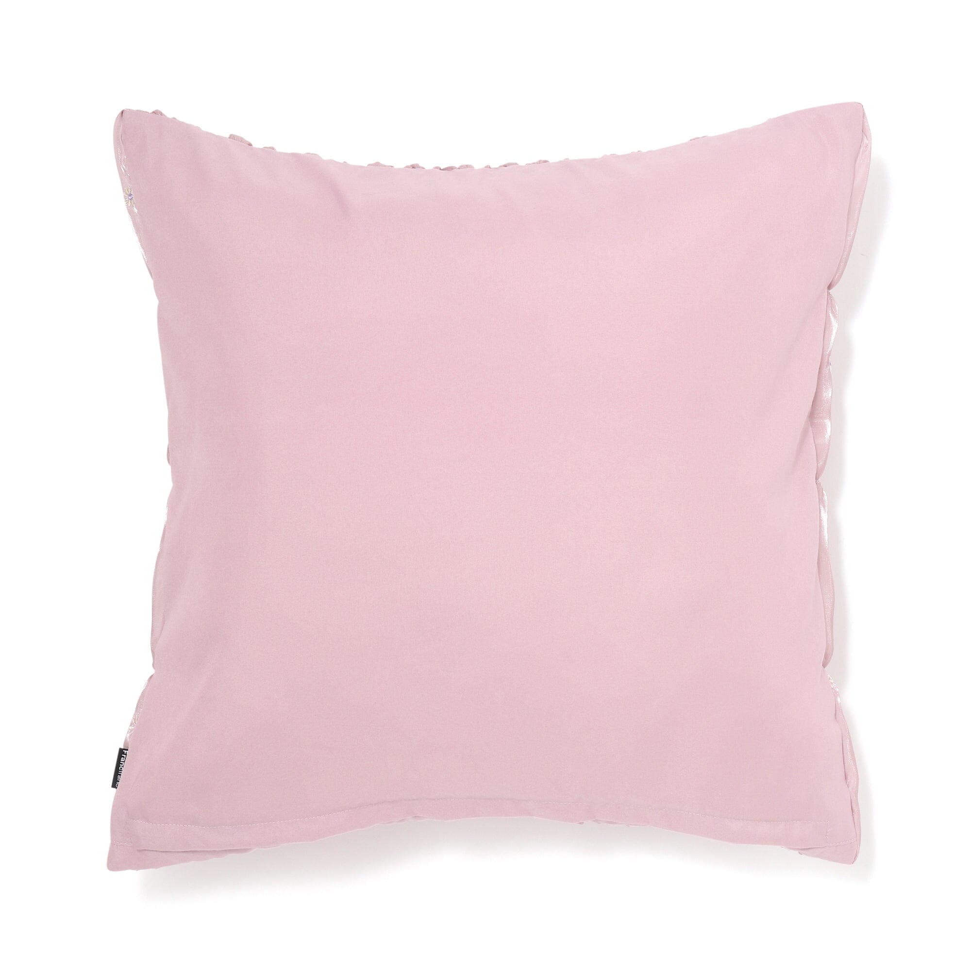 Premium 18x18 Inch Purple Embroidered Flower Cushion Cover - Soft Decorative Pillow Case for Living Room, Bedroom & Outdoor Furniture