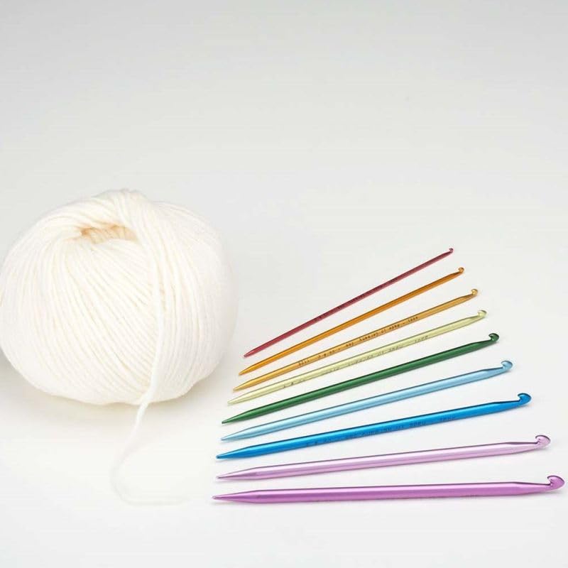 AddiDuett 4.0mm Crochet Hook Set - Ergonomic Double-Ended Knitting Needle for Amigurumi, Socks & Hats - Perfect for Beginners & Professional Crafters (Green) - Use for Yarn Crafts, DIY Projects & Gift Making