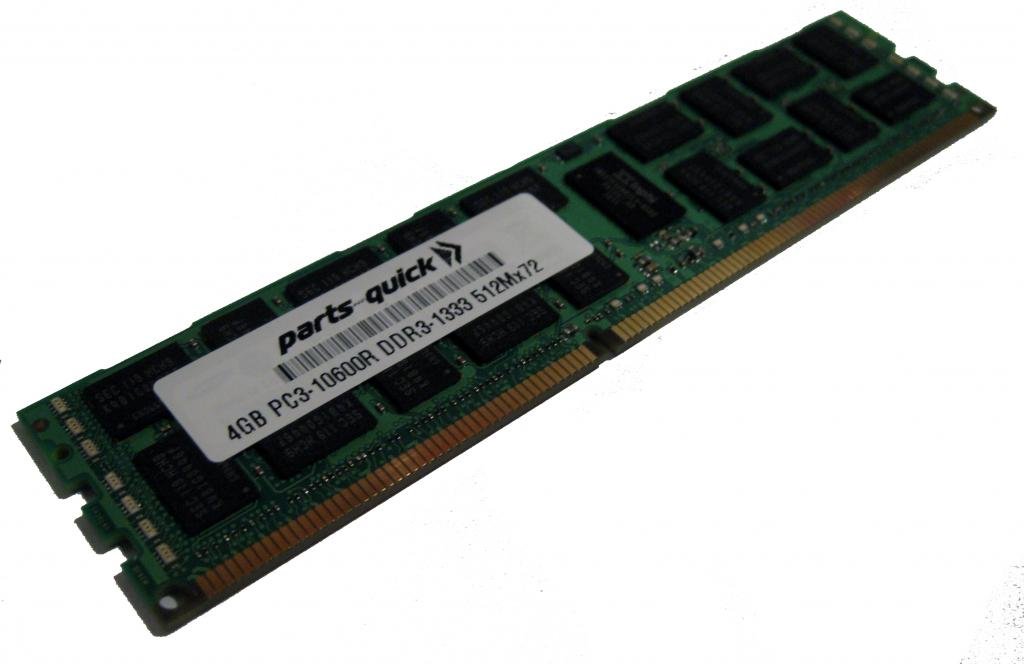 4GB DDR3 1333MHz PC3-10600 ECC Registered Server Memory RAM for Tyan GT24-B7016 Computers - PARTS-QUICK Brand - Ideal for Server Upgrades, Data Centers & Enterprise IT Solutions