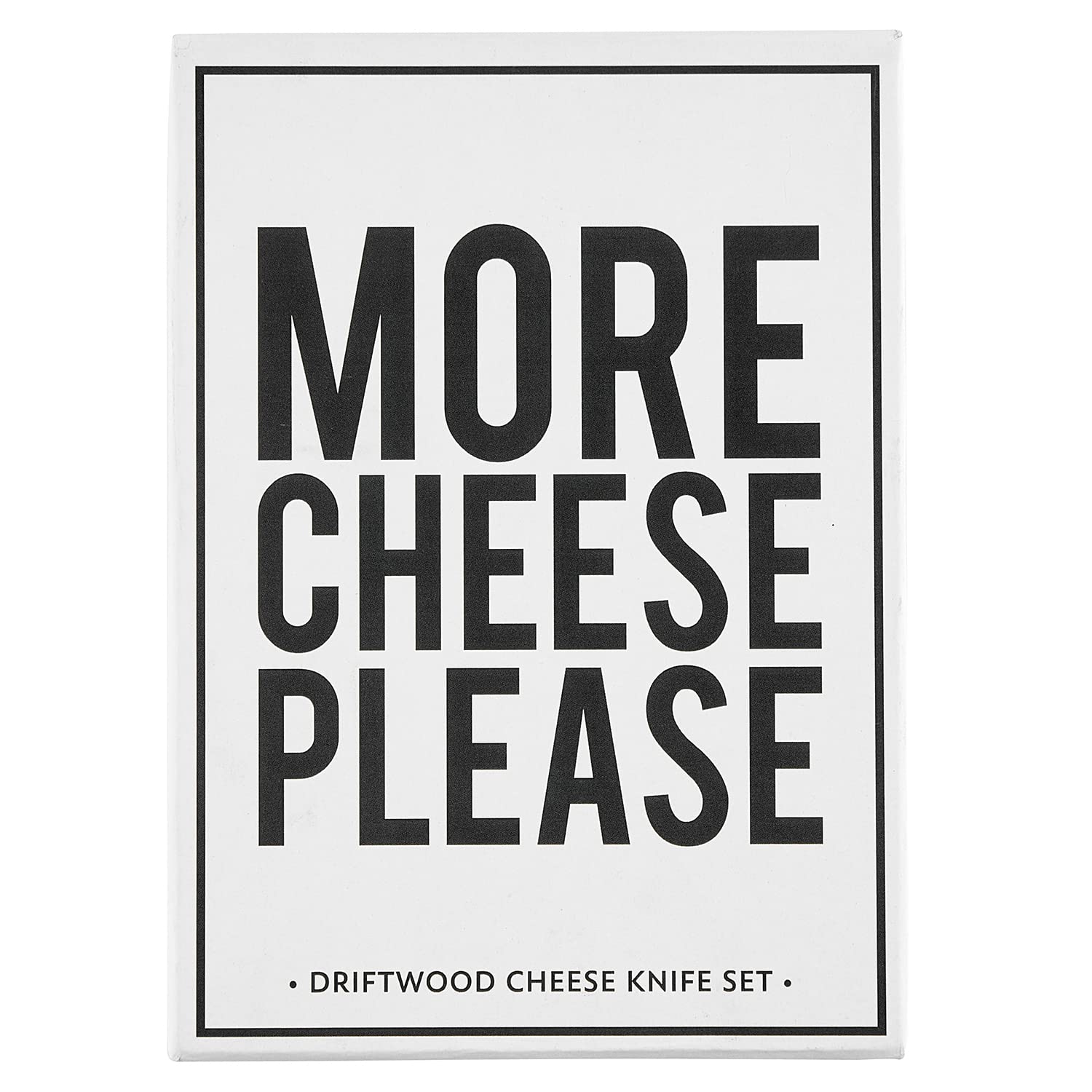 Santa Barbara Design Studio Table Sugar Cardboard Book Gift Set - Set of 3 Driftwood Cheese Knives | Perfect for Hostess Gifts, Housewarming Parties & Cheese Tasting Events