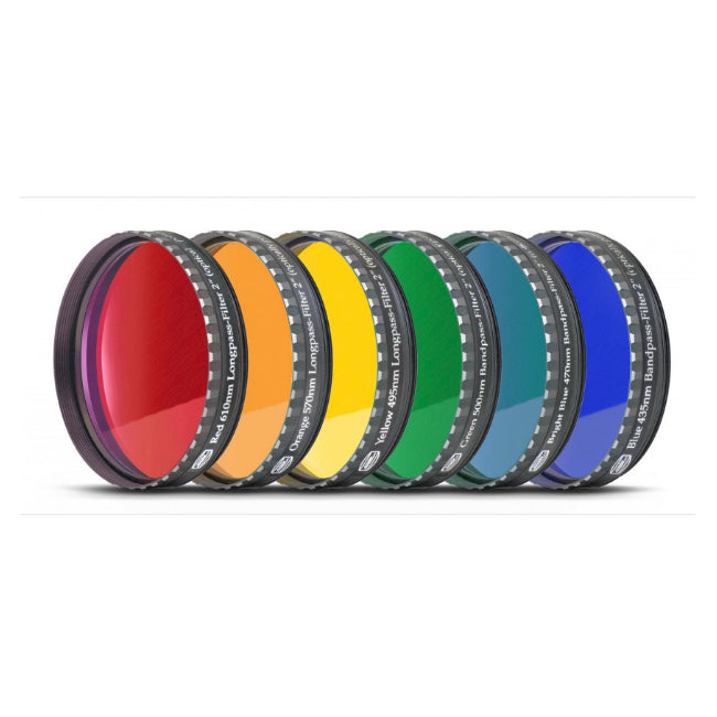 Baader Planetarium 6-Piece Color Eyepiece Filter Set for Telescopes - Enhance Astronomical Viewing with Premium Optical Filters (Ideal for Stargazing, Lunar & Planetary Observation)