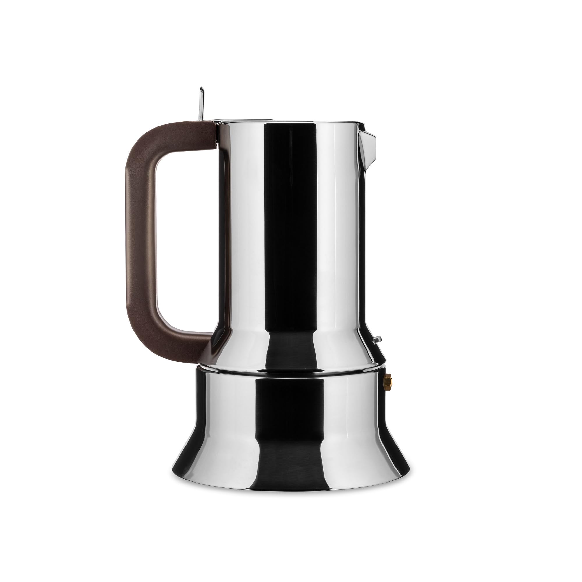 Alessi 9090/M Stainless Steel Designer Coffee Maker, 10 Cups, Silver - Perfect for Home, Office, and Entertaining Guests