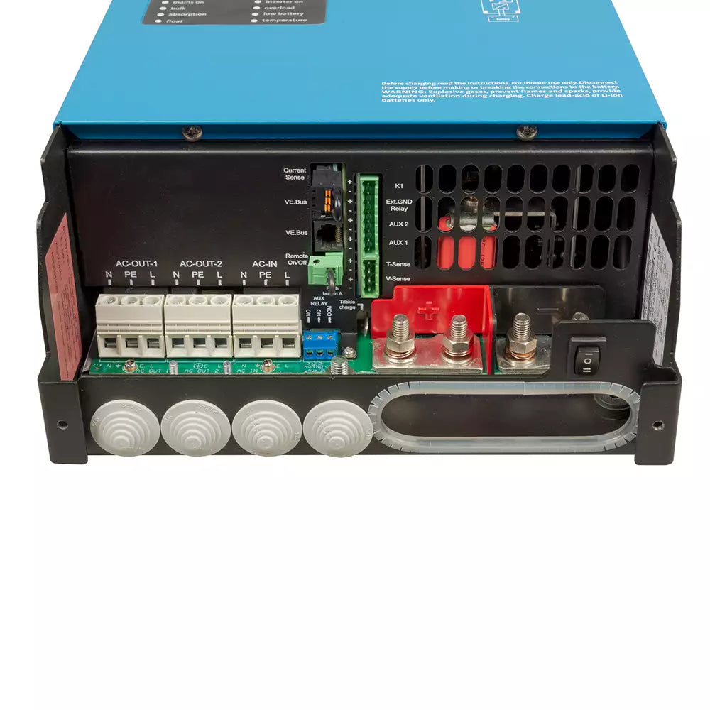 Victron Energy MultiPlus II 24/5000/120-95 120V Pure Sine Wave Inverter Charger - Open Box (SN: HQ244132VNT) - Perfect for Off-Grid Solar Systems, RVs, and Marine Applications