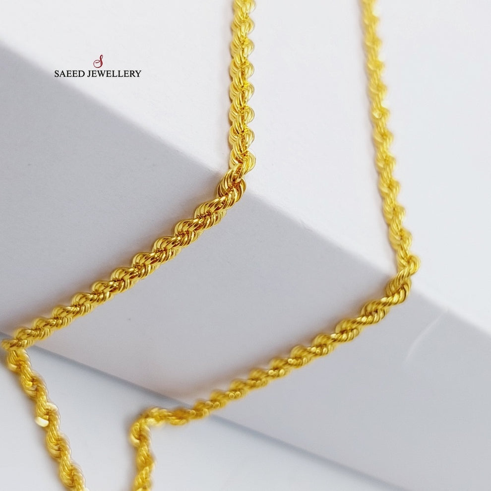 3mm Rope Chain Necklace for Men & Women - Durable Stainless Steel Jewelry for Everyday Wear, Gifts & Special Occasions