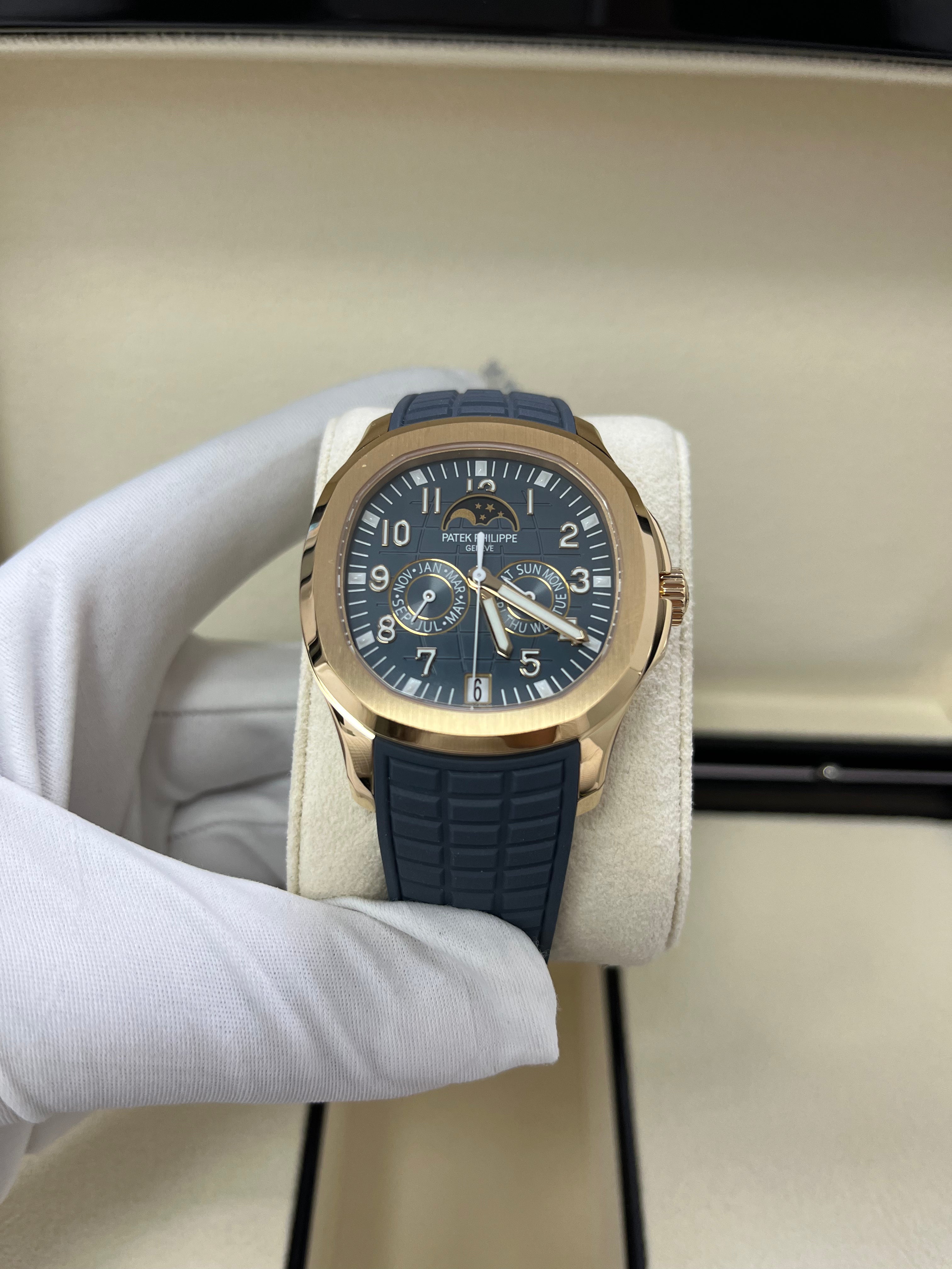 Patek Philippe Aquanaut Luce Annual Calendar Rose Gold Watch - Ref. 5261R-001 | Luxury Swiss Timepiece for Men & Women | Perfect for Gala Events, Business Meetings & Collectors