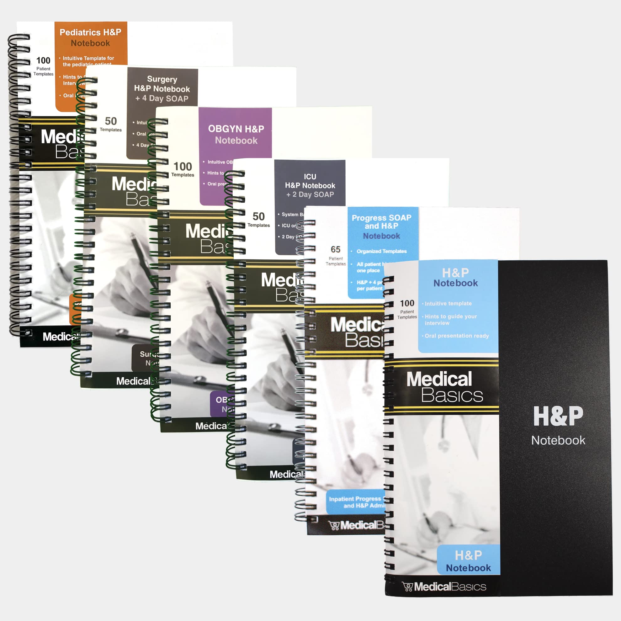 H&P Notebook for Medical Students - Comprehensive Clinical Rotation Bundle for SOAP Notes, Patient History & Physical Exams - Perfect for Medical School, Residency & Healthcare Training