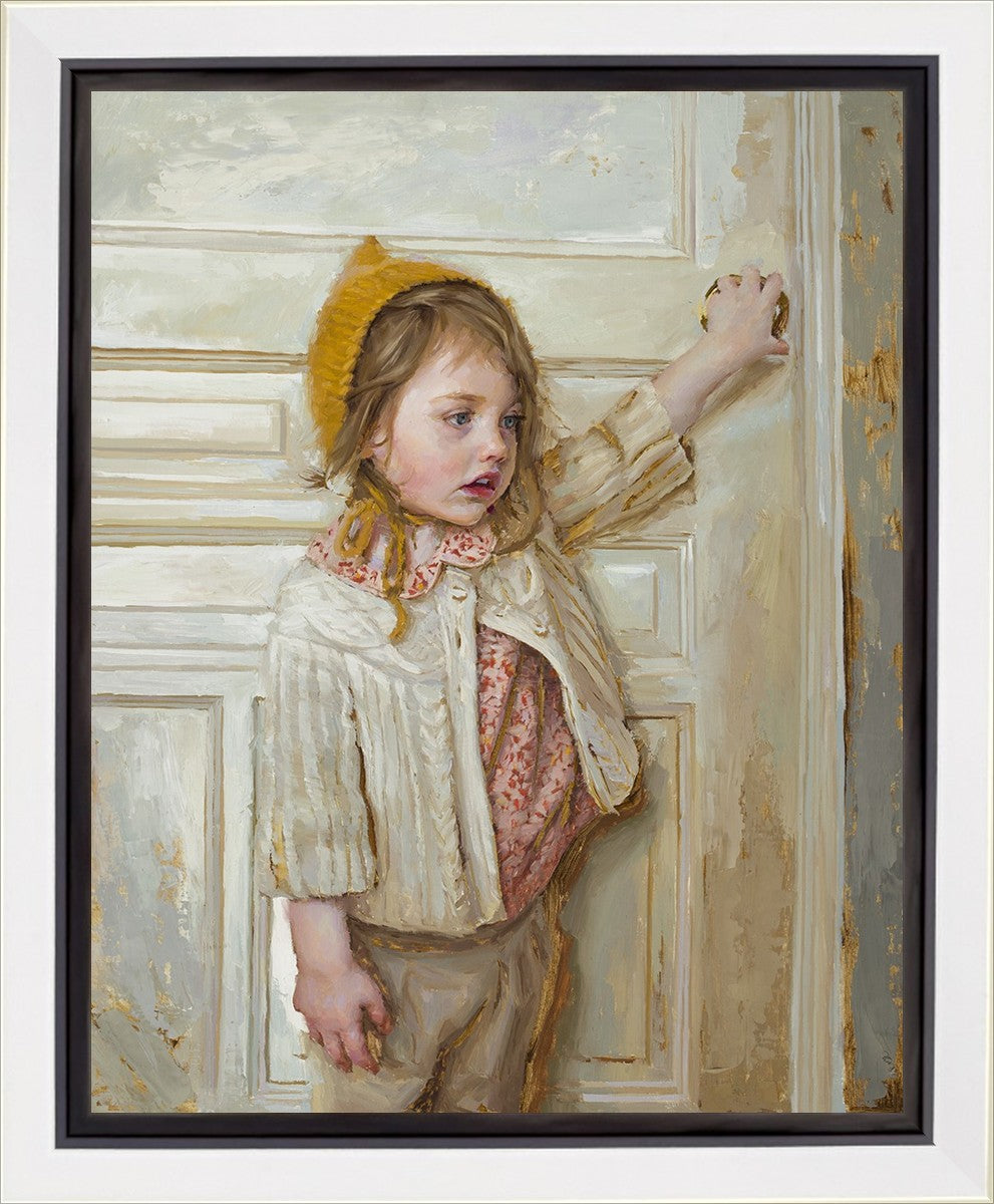 Girl in a White Doorway - Premium Gallery Wrap Canvas Art Print - Perfect for Living Room, Bedroom & Office Wall Decor