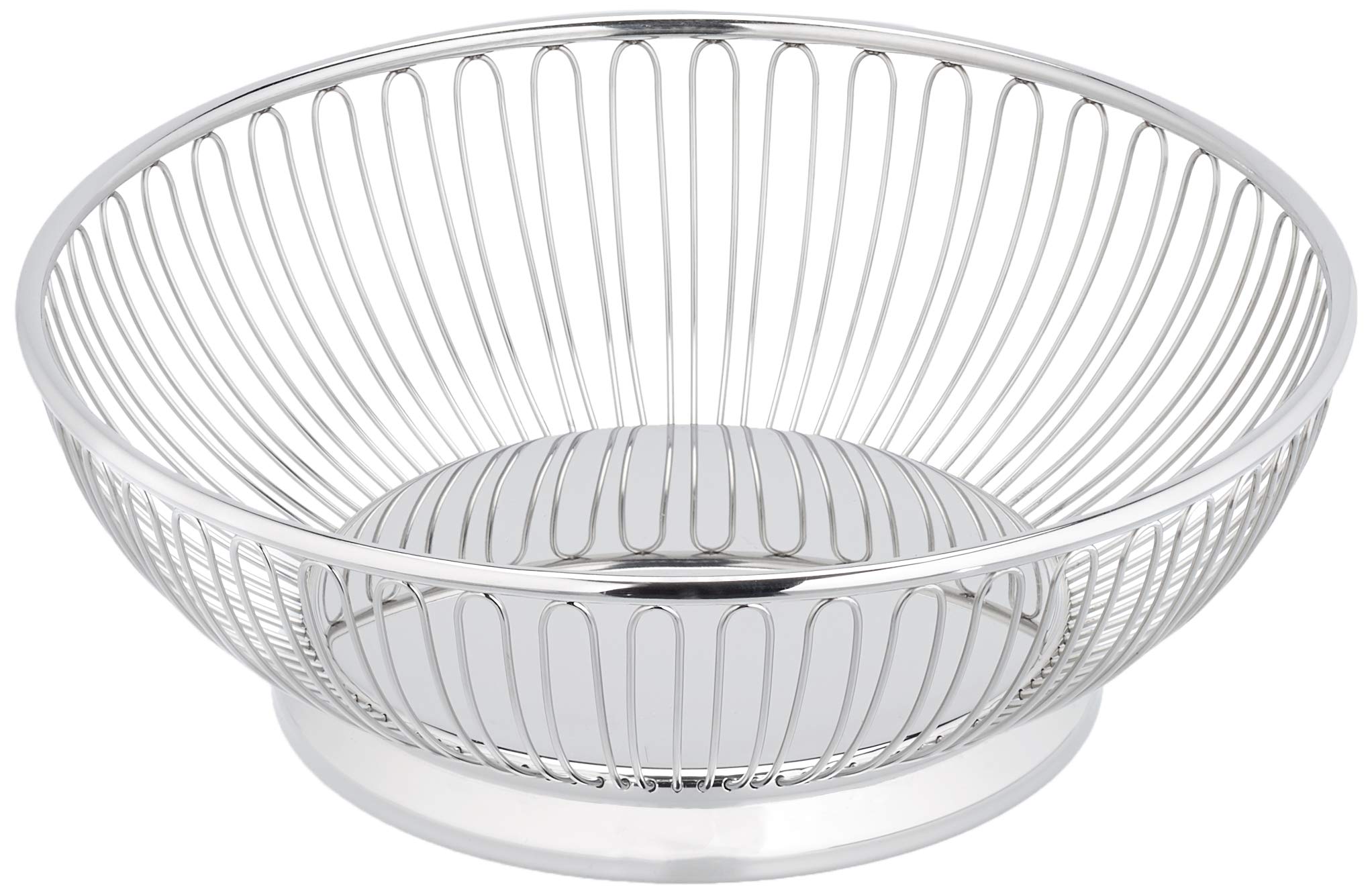 Alessi Stainless Steel Wire Centerpiece Fruit Basket - 18/10 Polished Finish for Elegant Table Decor | Perfect for Dining Room, Kitchen Counter & Fruit Display