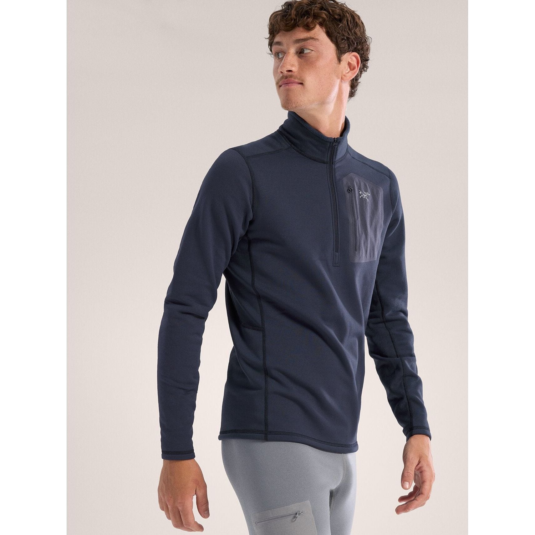 Arc'teryx Men's Rho Heavyweight Zip Neck Baselayer - Thermal Merino Wool Long Sleeve Shirt for Winter Hiking, Skiing & Outdoor Activities