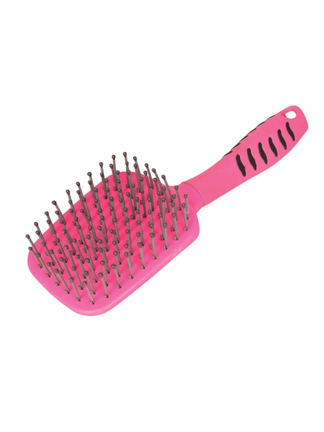 Hy Equestrian Vivid Mane and Tail Brush for Horses - Soft Bristle Grooming Brush for Show Horses & Daily Care - Perfect for Detangling, Shining & Massaging Horse Hair