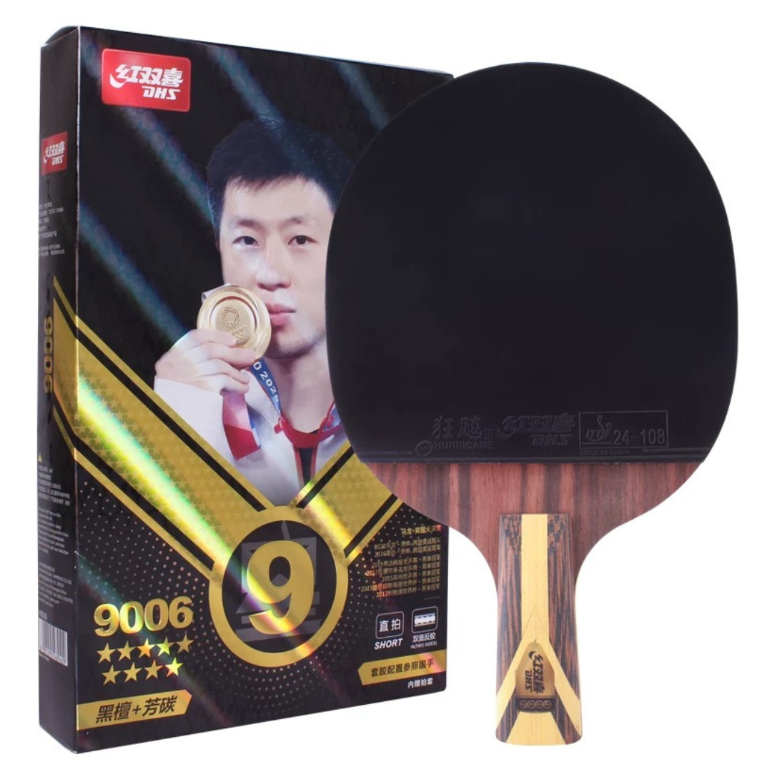 DHS H9006 Professional Penhold Table Tennis Paddle - Carbon Speed (CS) Blade for Competitive Play & Training - Perfect for Indoor & Outdoor Table Tennis Matches