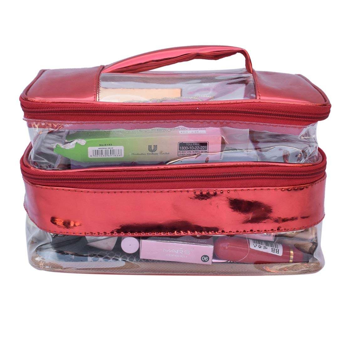 Women's Vanity Box Cosmetic Case - Portable Makeup Organizer with Mirror for Travel, Home & Office | N A PURSE