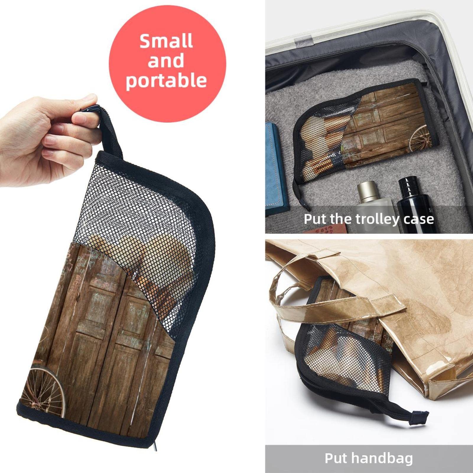 12-Piece Makeup Brush Organizer Bag with Flower & Leaf Design - Portable Cosmetic Brush Holder Case for Travel, Home & Professional Use