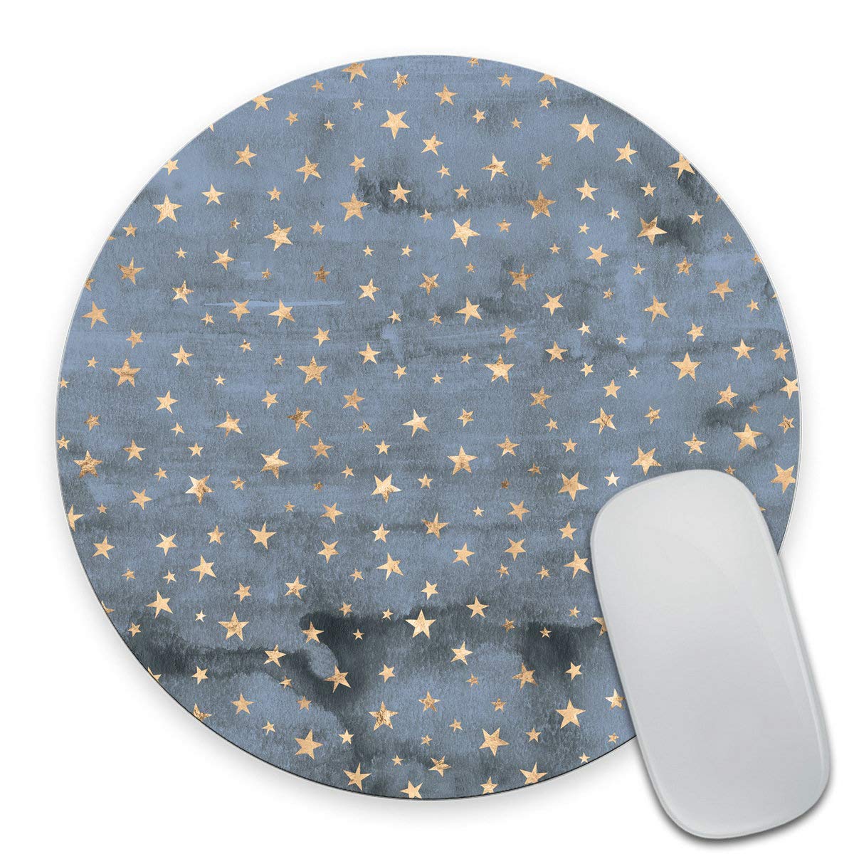 Smooffly Star Mouse Pad - Sky Blue Round & Square Gaming Mouse Pad for PC, Laptop, Office & Home Use