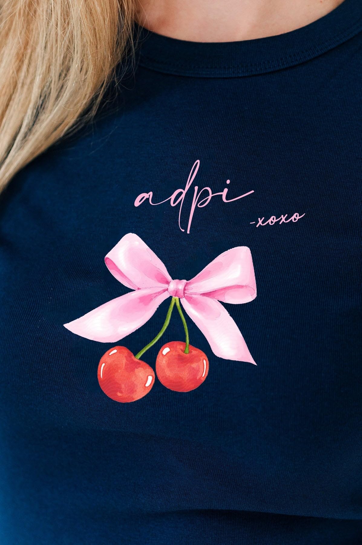 Cherry XOXO Ribbed Baby Doll Tee - Cute & Sexy for Date Night