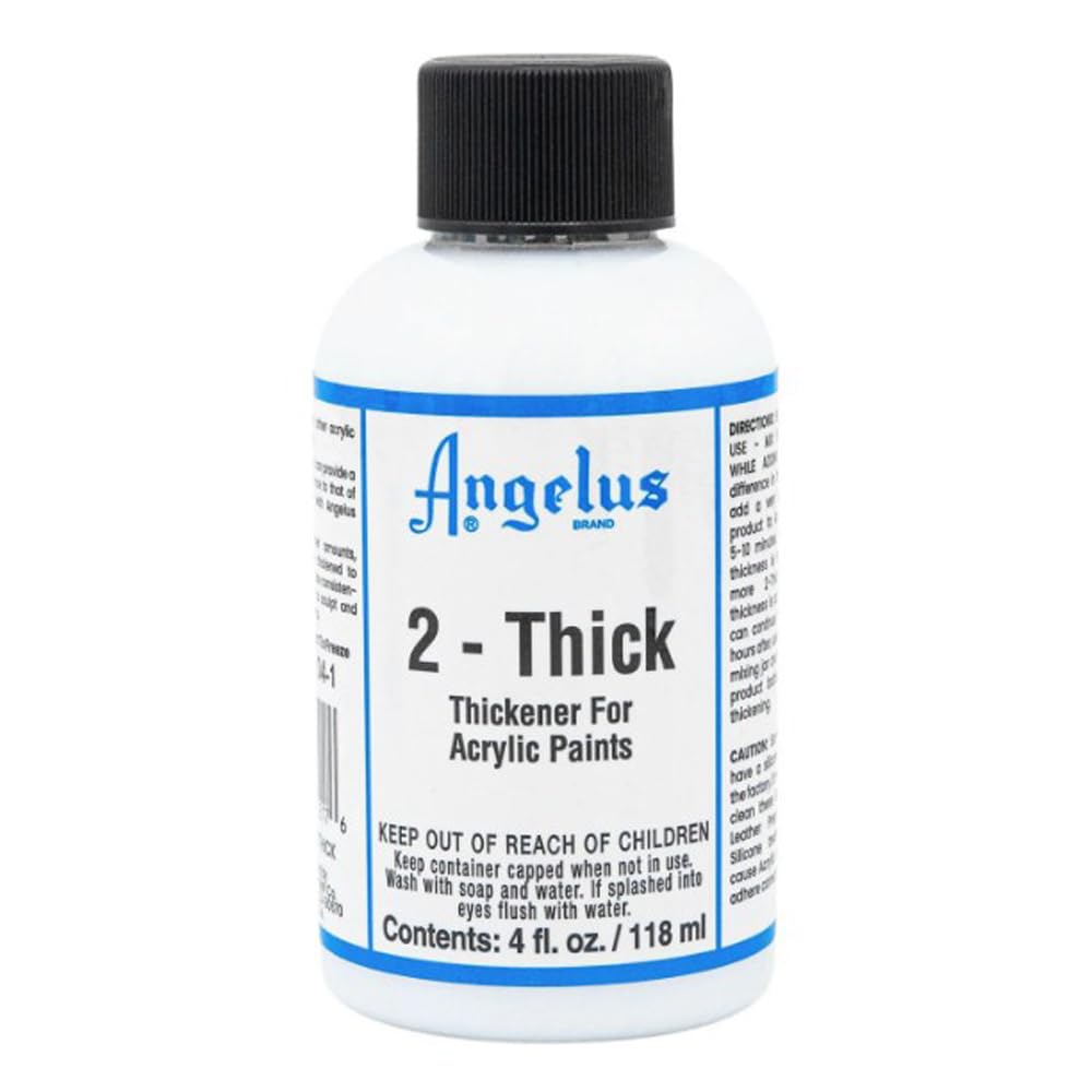Angelus 2 Thick Paint Thickener - Professional Shoe & Leather Paint Additive for Custom Sneakers, DIY Crafts & Leather Repair
