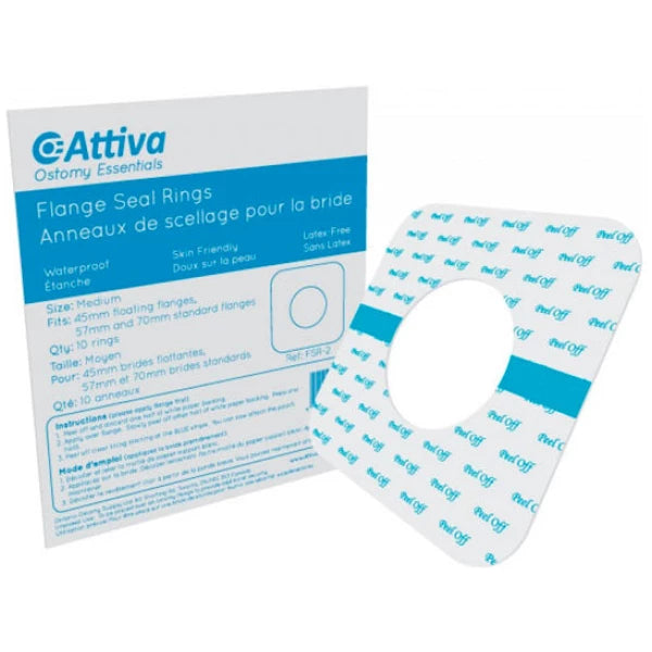 Attiva Flange Seal Rings 32mm-50mm (10-Pack) – Durable Rubber Gaskets for Plumbing, Hydraulic Systems & Industrial Applications