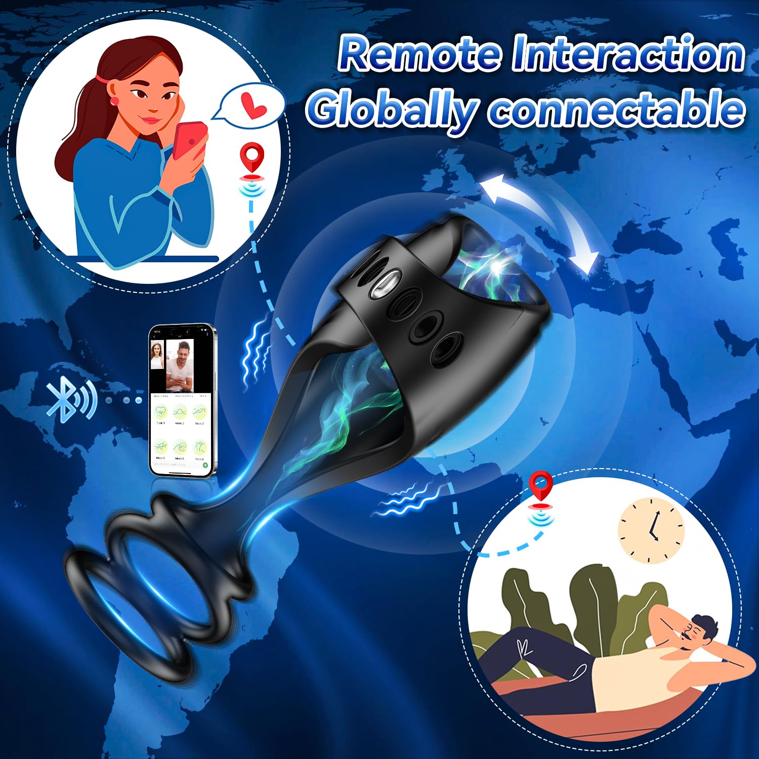 Premium Male Vibrators & Penis Strokers - Remote Control APP, Cock Rings for Erection - Adult Sex Toys for Men, Couples Play & Solo Masturbation | Enhance Intimacy & Pleasure in Bedroom or Long-Distance Relationships