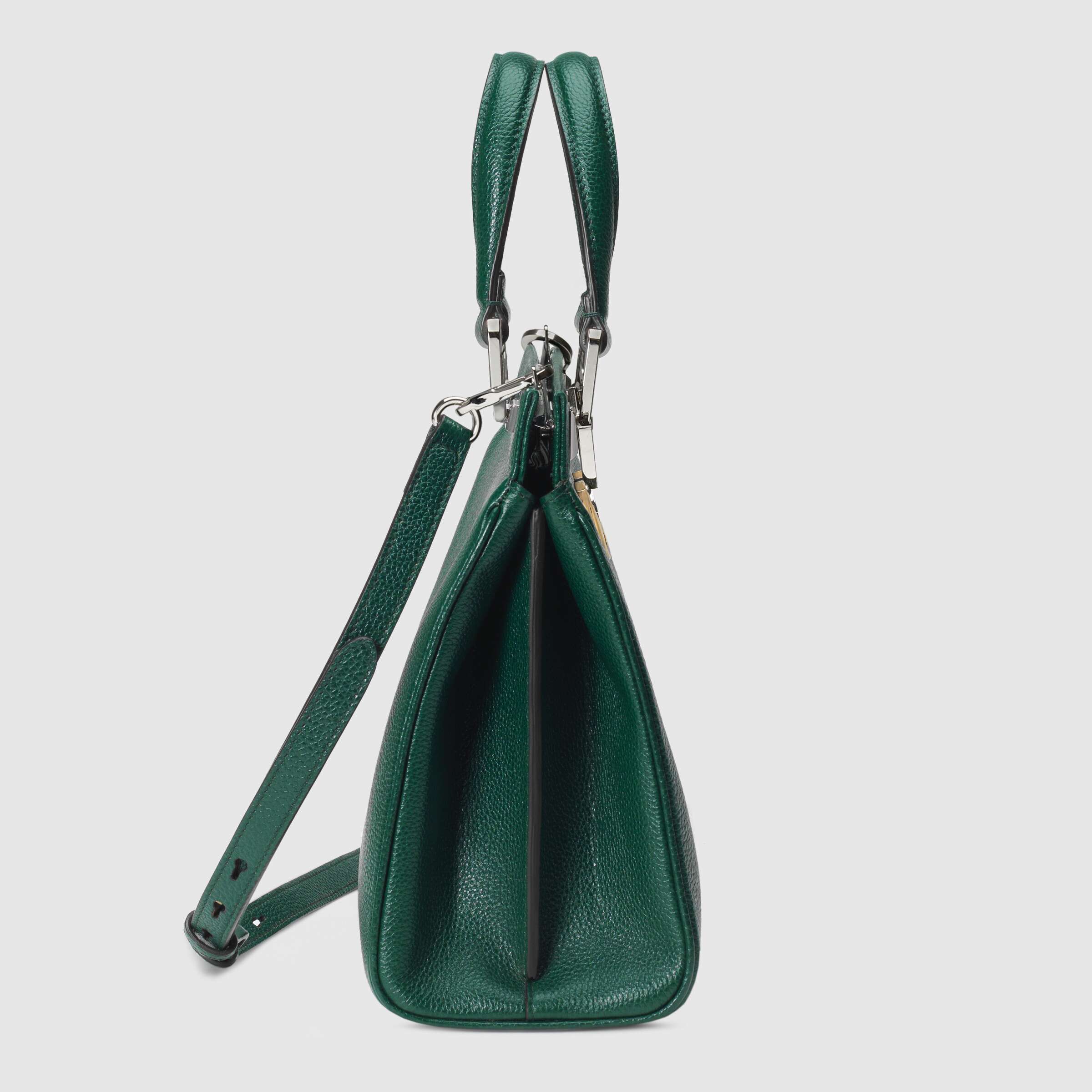 Gucci Zumi Small Top Handle Bag in Dark Green - Grainy Leather Luxury Handbag for Women | Perfect for Work, Evening Events & Daily Use
