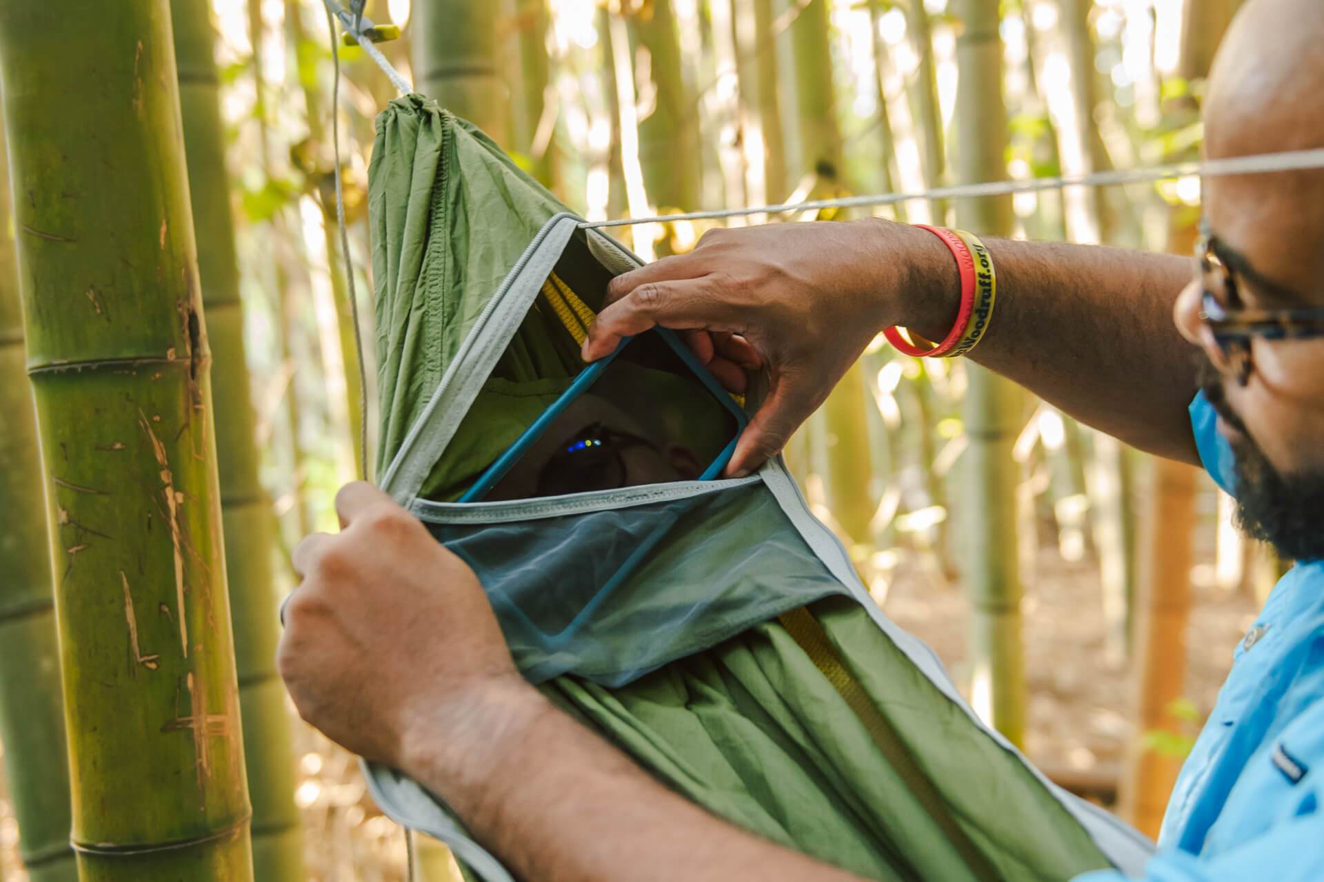 JungleNest™ Portable Camping Hammock with Tree Straps - Lightweight & Durable for Outdoor Adventures, Backpacking, Beach Relaxation