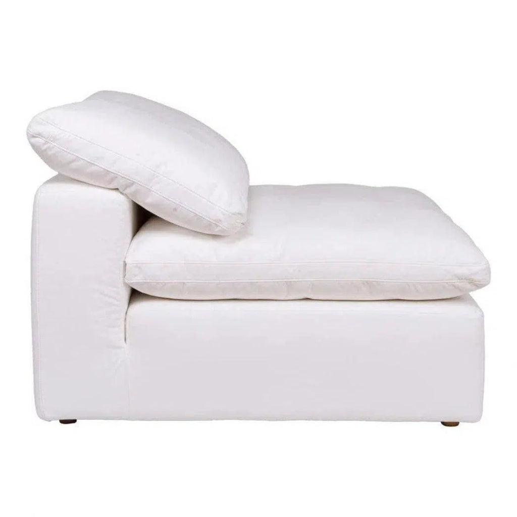 4-Piece Stain-Resistant White Modular Lounge Set - Modern Sectional Sofa for Living Room, Office, or Outdoor Patio - Easy to Clean & Durable Furniture