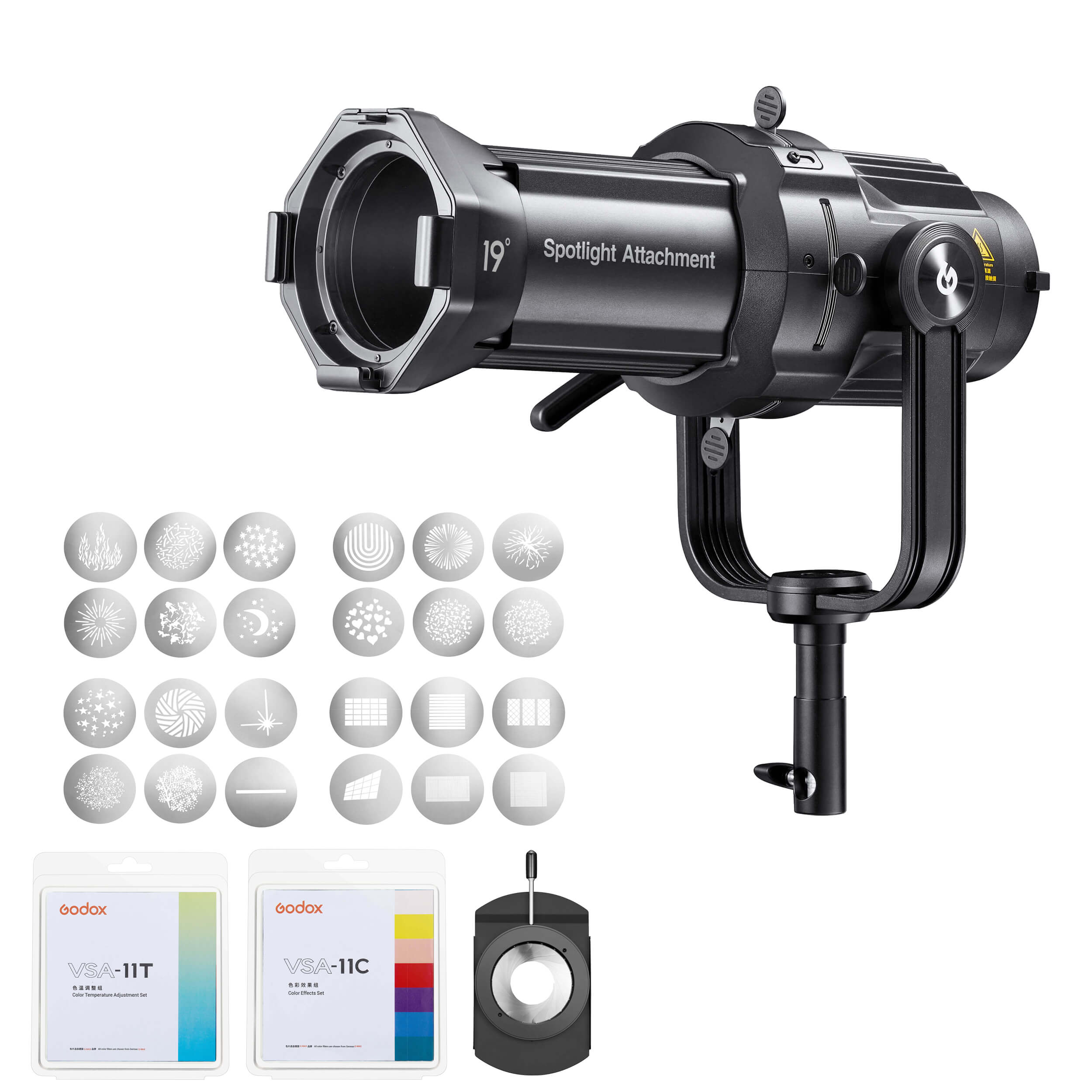 Godox VSA Series Projection Lens Attachment Kit - Complete Bundle for Professional Photography & Videography - Perfect for Studio, Portrait, and Product Shoots