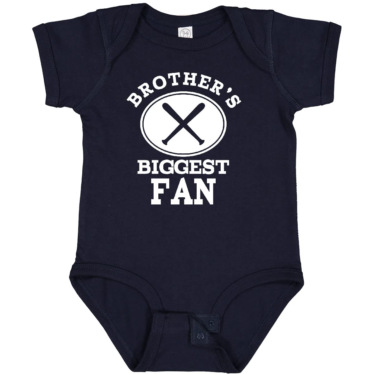 Inktastic Baseball Brothers Biggest Fan Baby Bodysuit - Soft Cotton Infant Onesie for Baseball Lovers, Perfect for Game Day, Family Photos & Baby Showers
