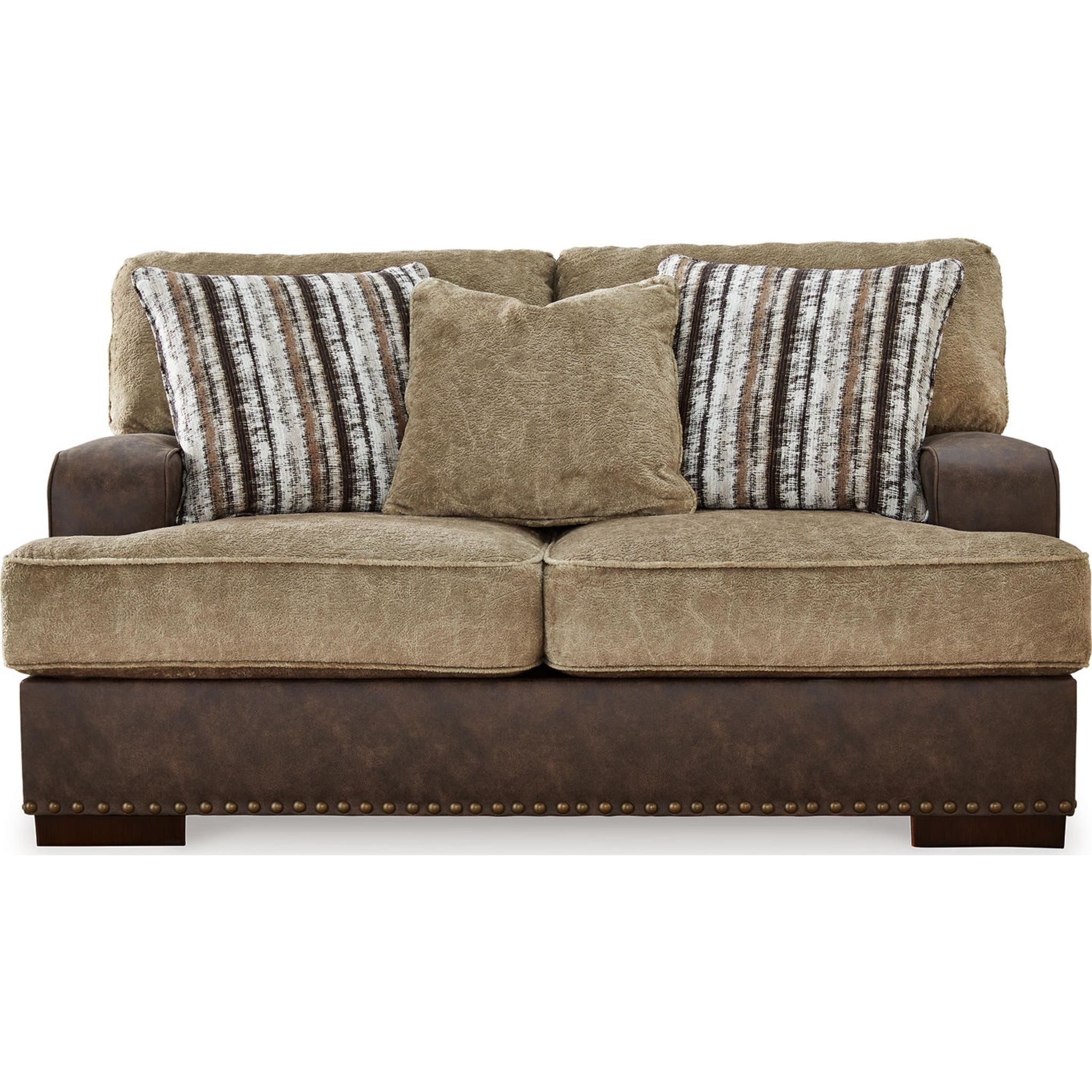 Comfortable Alesbury Loveseat in Chocolate Brown - Perfect for Living Room, Lounge, and Small Spaces