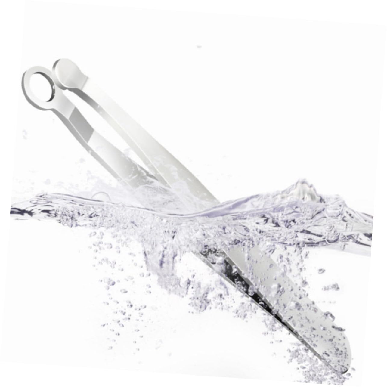 1pc Stainless Steel Nose Hair Scissors & Eyelash Tweezers Set - Precision Nose Hair Trimmer & Eyebrow Grooming Tool for Men's Grooming Kit, Travel & Personal Care (Silver)