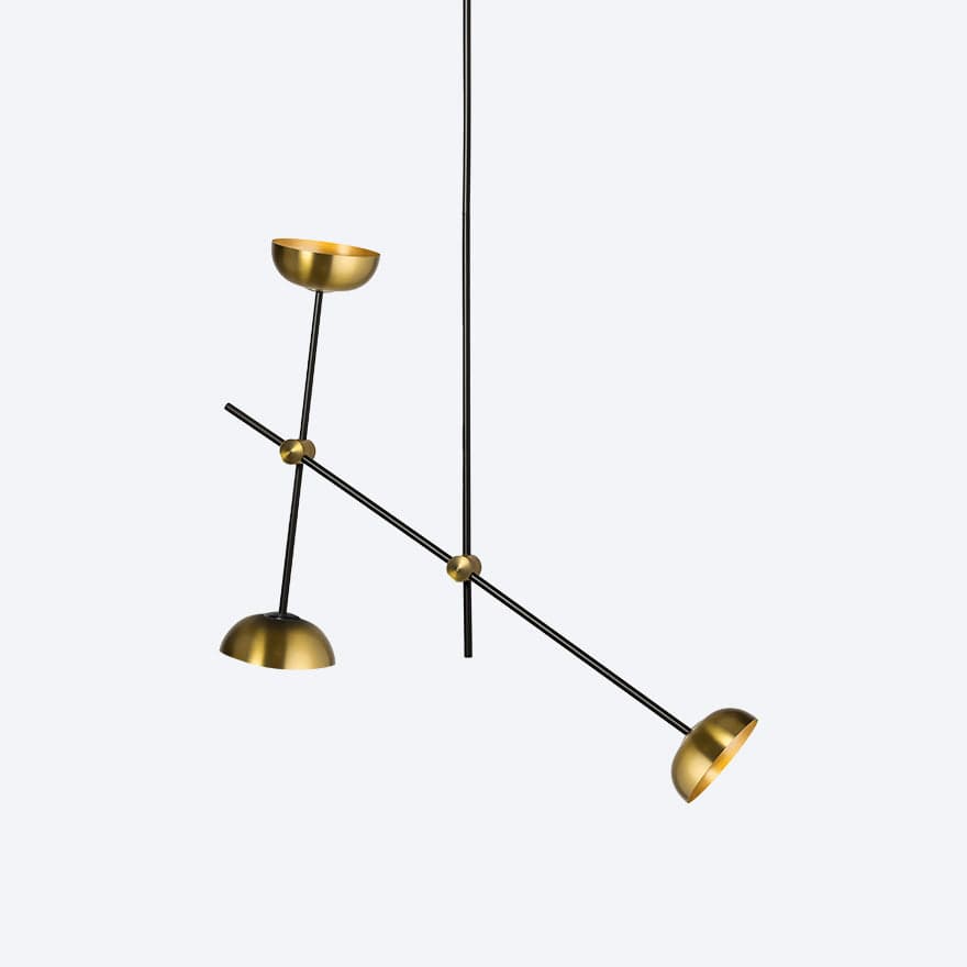 APENERA 3-Light Pendant Lighting Fixture with Yosh Shade - Modern Ceiling Light for Dining Room, Kitchen Island & Bedroom