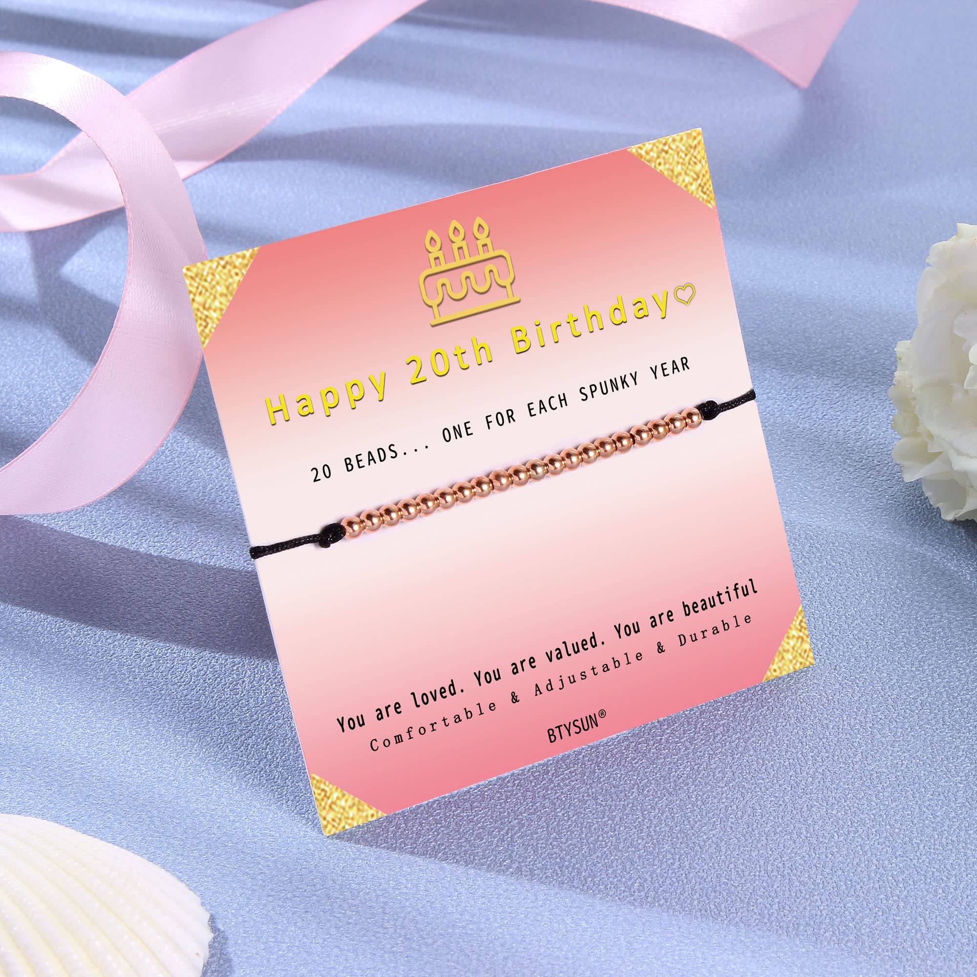 Adjustable Birthday Bracelets for Women & Teen Girls - Silver/Gold/Rose Gold Beaded Link Bracelet - Perfect Gift for Daughter, Girlfriend, Wife, Sister & Best Friend - Birthday & Christmas Jewelry (Ages 14-35) - Ideal for Parties, Anniversaries & Special Occasions