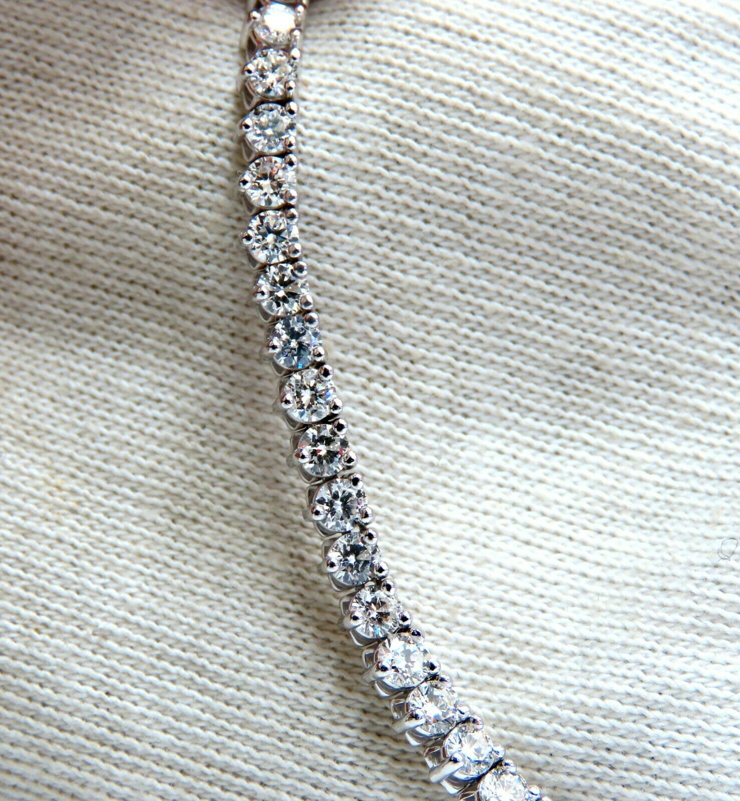 20ct Natural Round Diamond Tennis Necklace in 14K Gold - Classic Riviera Eternity Jewelry for Women, Perfect for Weddings, Anniversaries & Special Occasions