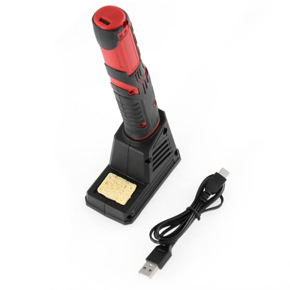 Portable Wireless Soldering Iron Kit - 480°F USB Rechargeable Lithium Battery Soldering Pen with LED Light for DIY Electronics Repair, Jewelry Making & Home Appliance Fixing - Perfect for Hobbyists and Professionals