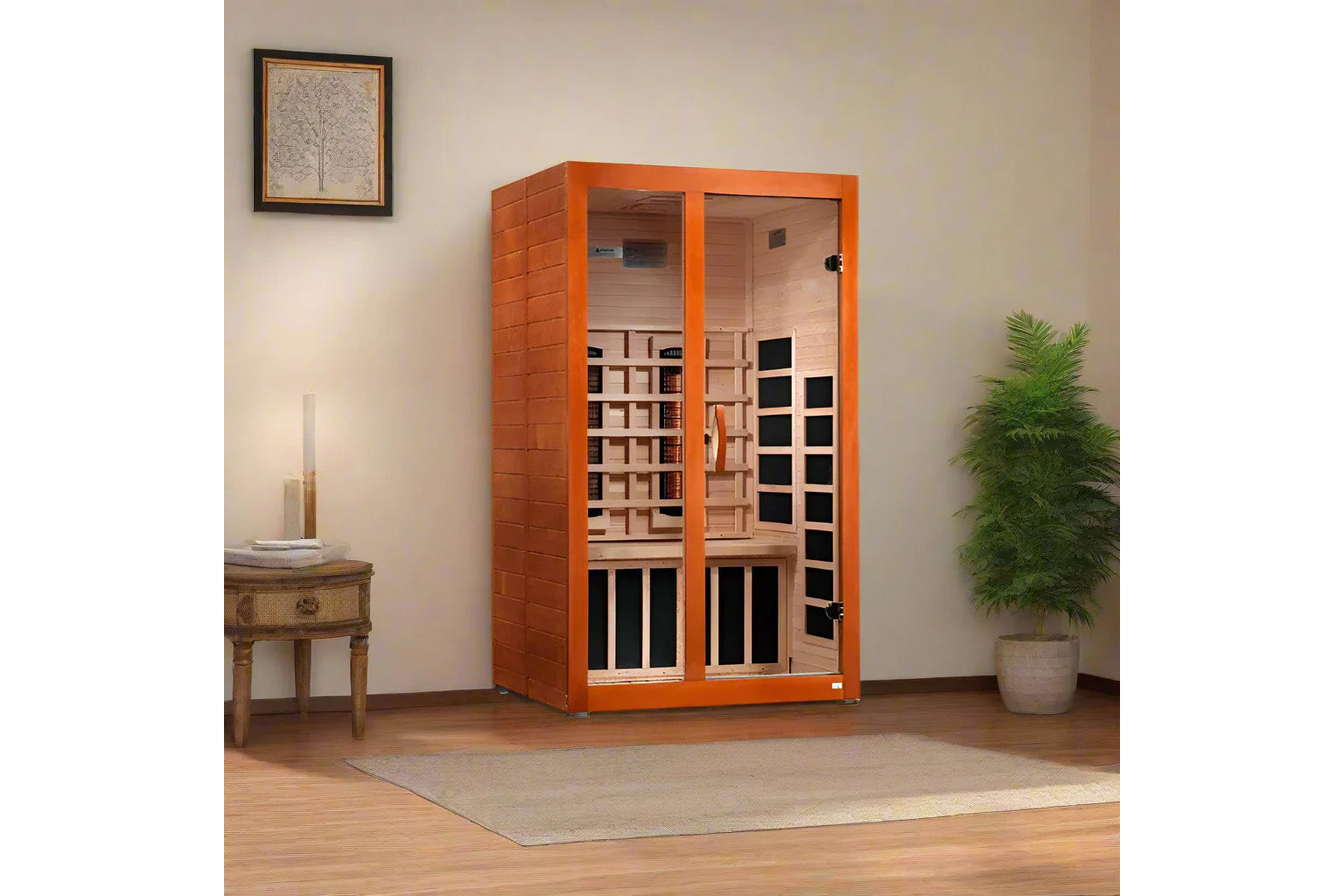 Golden Designs Santiago 2-Person Full Spectrum Infrared Sauna for Home Relaxation & Detox - Perfect for Wellness & Muscle Recovery