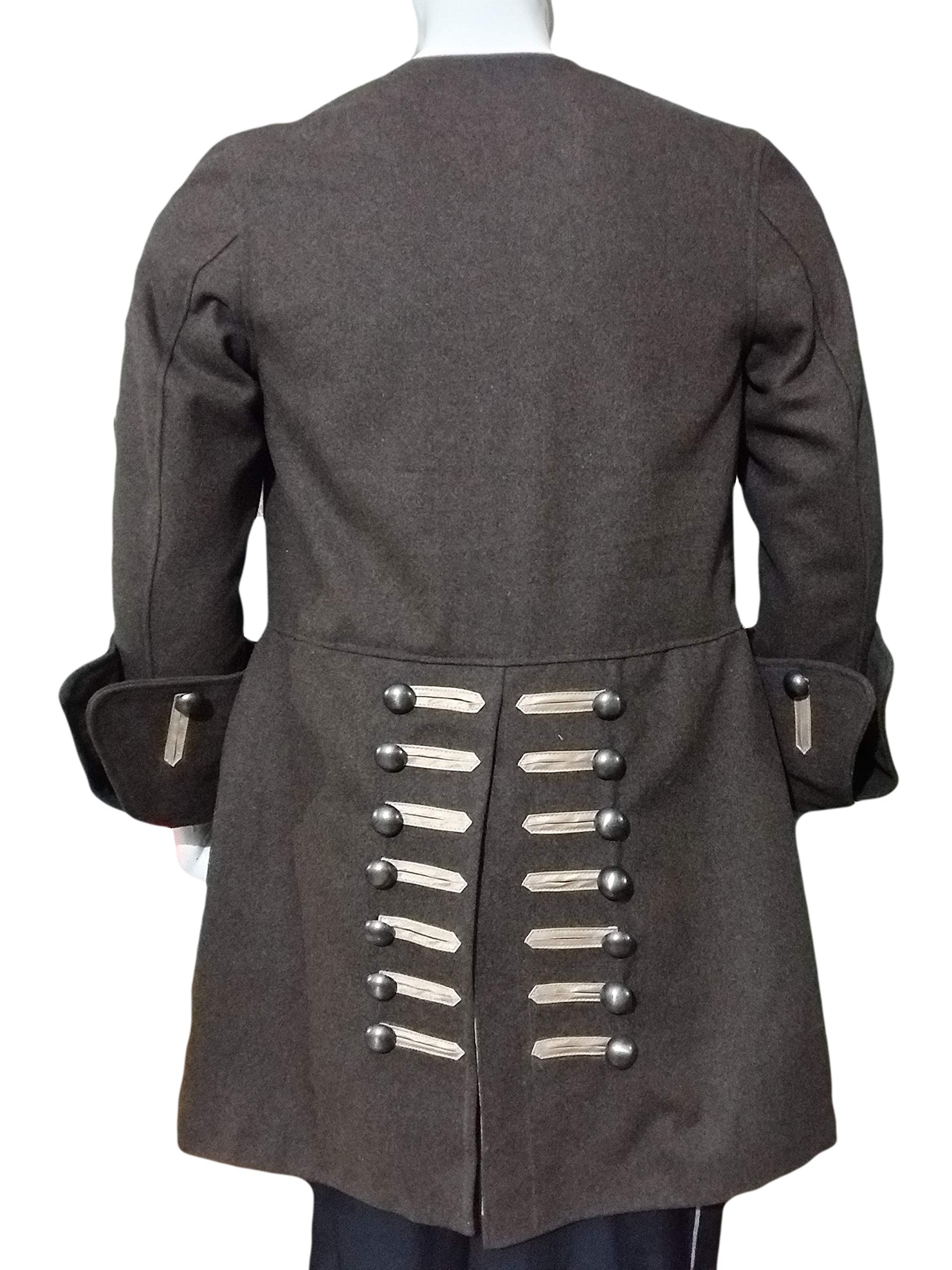 Johnny Depp Jack Sparrow Coat - Pirate Costume Wool Jacket for Halloween & Renaissance Fairs | Movie Cosplay & Medieval Themed Parties