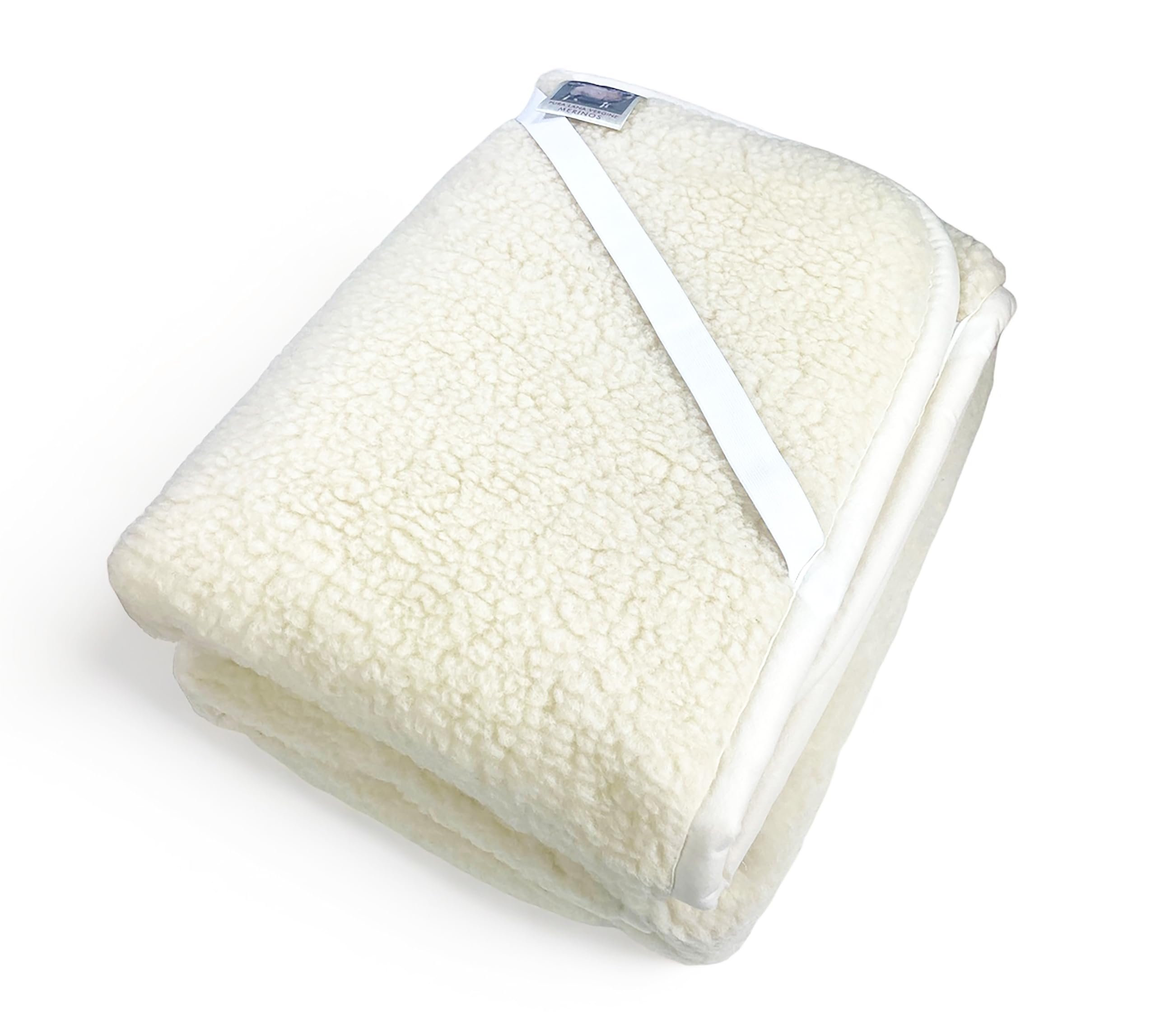 100% Pure Merino Wool Mattress Topper - 160x190 cm King Size, 1000g Weight, 11 Sizes Available - Luxury Bed Topper for Cold Weather & Allergy Relief - Perfect for Master Bedrooms, Guest Rooms & Winter Comfort